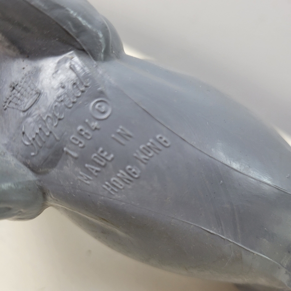 Vintage Farm Animals 1980s Grey and Brown Horse Cow Pig Play Figure Toys - Picture 11 of 15